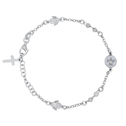 BABY CHRISTIAN ARMBAND - ZILVER
