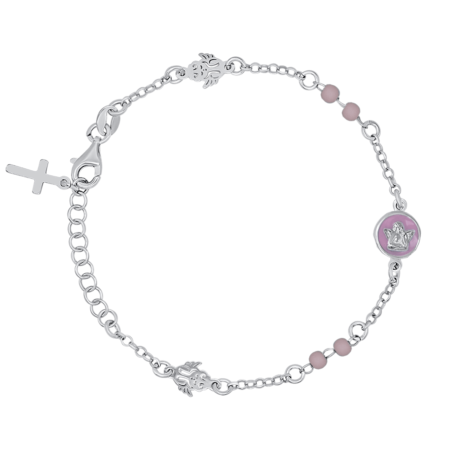 BABY GIRL - CHRISTIAN ARMBAND - ZILVER