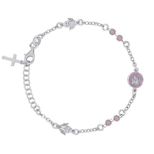 BABY GIRL - CHRISTIAN ARMBAND - ZILVER