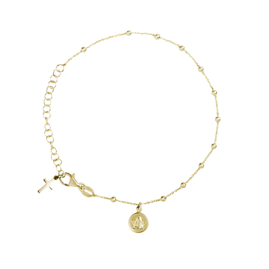 BABY ROZENKRANS ARMBAND - VERMEIL ZILVER