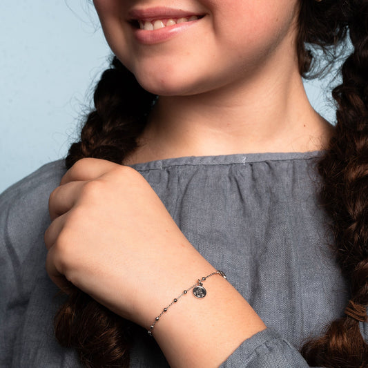 BABY ROZENKRANS ARMBAND - ZILVER
