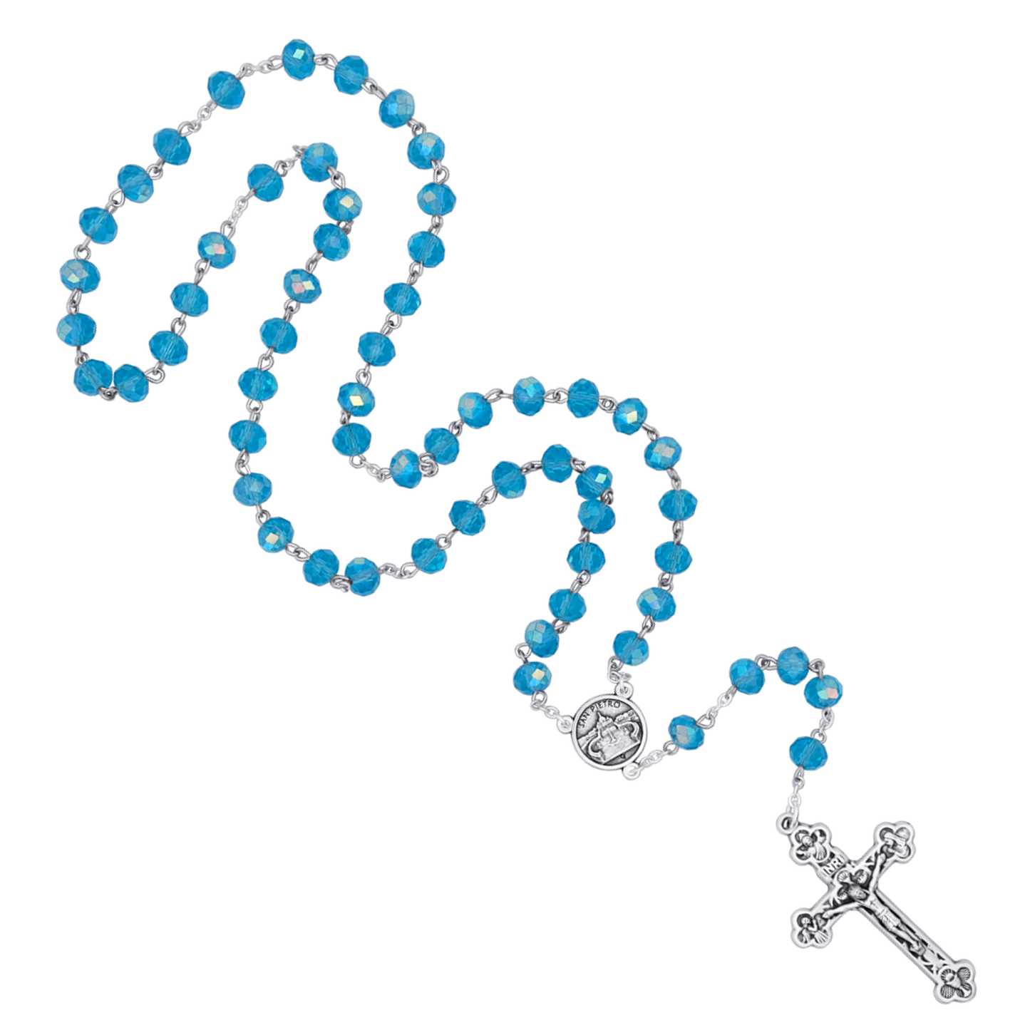 LIGHT BLUE CRYSTAL ROZENKRANS - METAAL