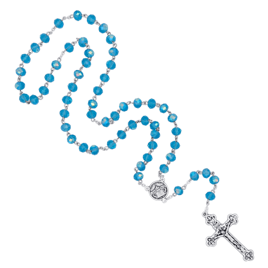 LIGHT BLUE CRYSTAL ROZENKRANS - METAAL