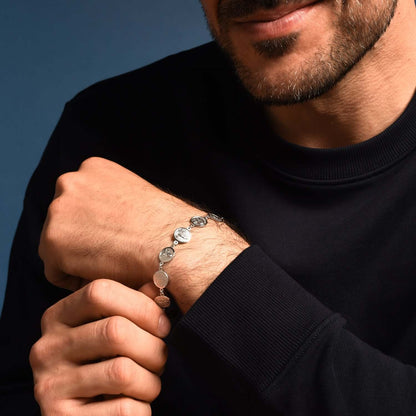 CATHOLIC MEDAILLES ARMBAND - ZILVER