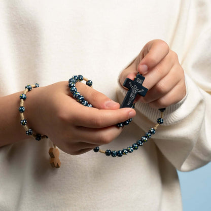 CHILDREN’S ROSARY - BLUE WOOD