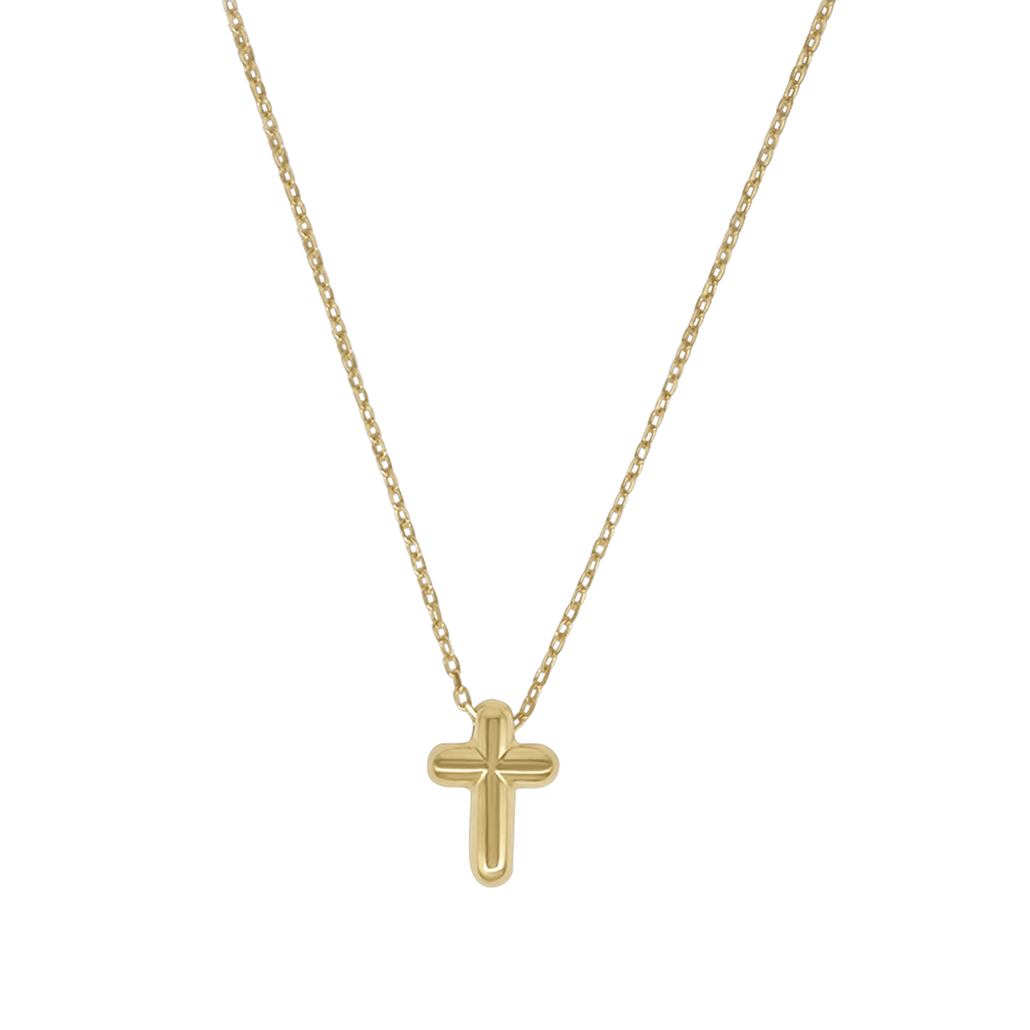 KRUIS KETTING - GOUDEN ZILVER