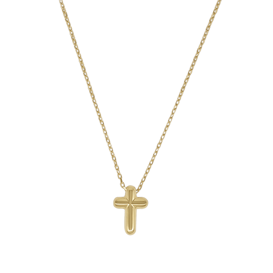 KRUIS KETTING - GOUDEN ZILVER