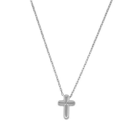CROSS NECKLACE - SILVER