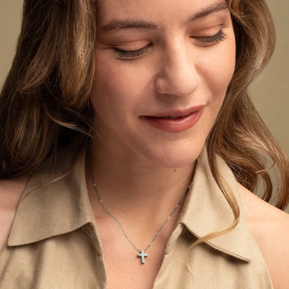 KRUIS KETTING - WITGOUD