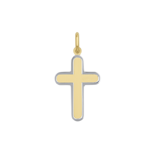 KRUIS HANGER - GOUDEN ZILVER