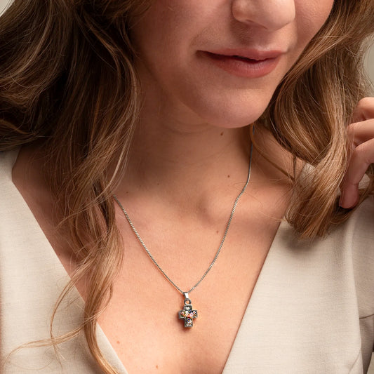 KRUIS HANGER - MICROMOSAIC JEWELRY - METAAL