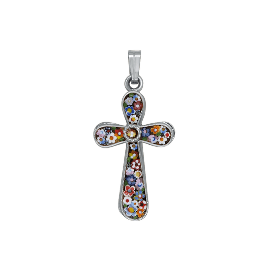 KRUIS HANGER - MICROMOSAIC JEWELRY - METAAL