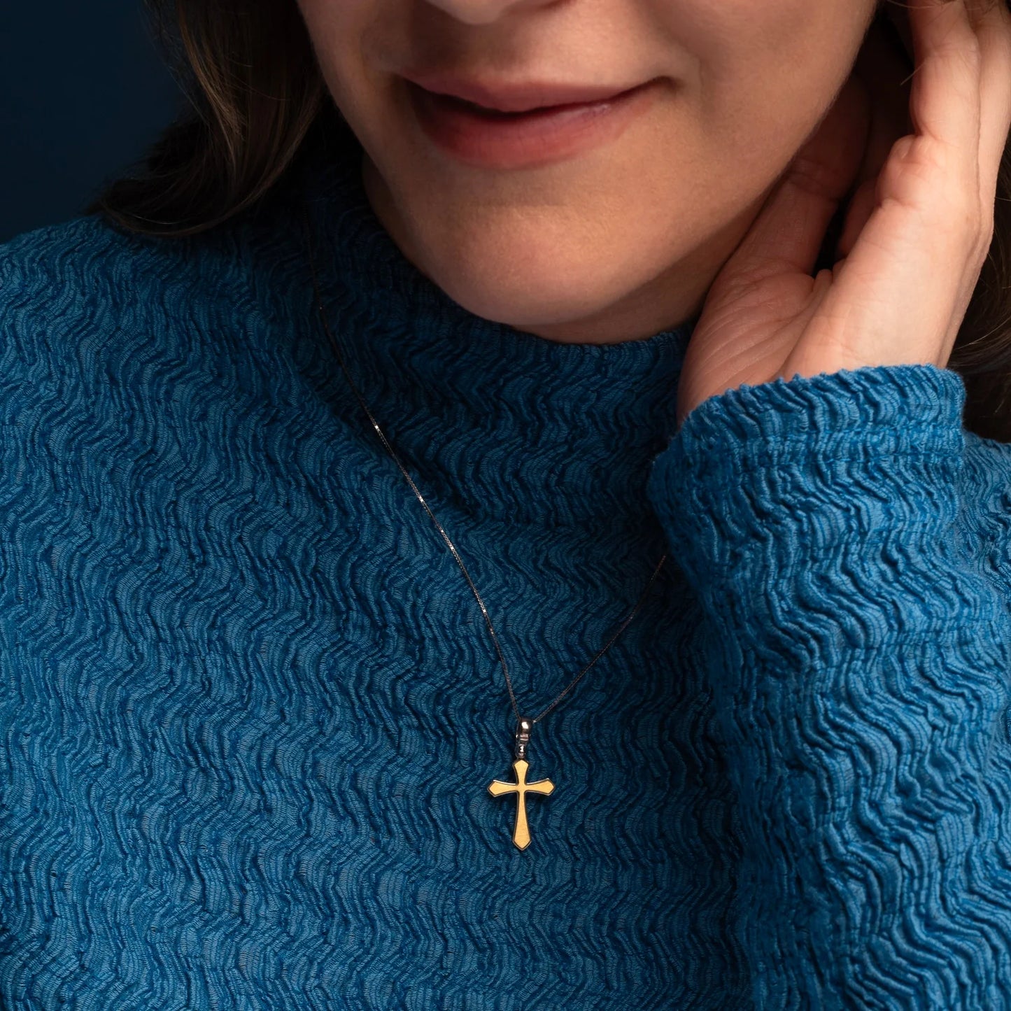 CROSS PENDANT - VERMEIL SILVER