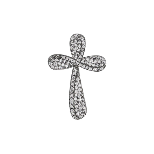 KRUIS HANGER - ZILVER EN ZIRKONIA