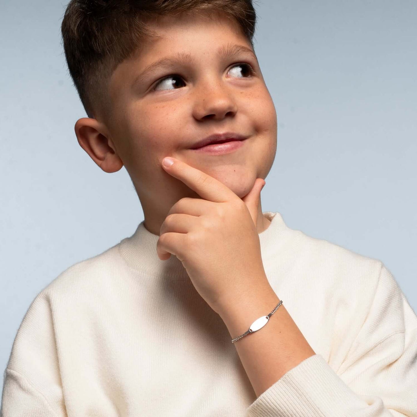 CUSTOMIZABLE ARMBAND VOOR KINDER - ZILVER