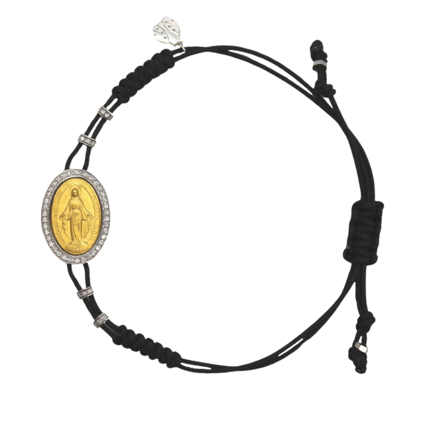 MIRACULOUS MEDAILLE ARMBAND - GOUD EN DIAMANTEN