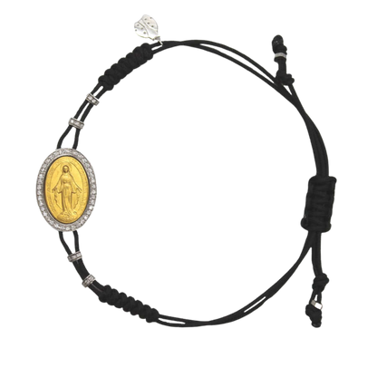 MIRACULOUS MEDAILLE ARMBAND - GOUD EN DIAMANTEN