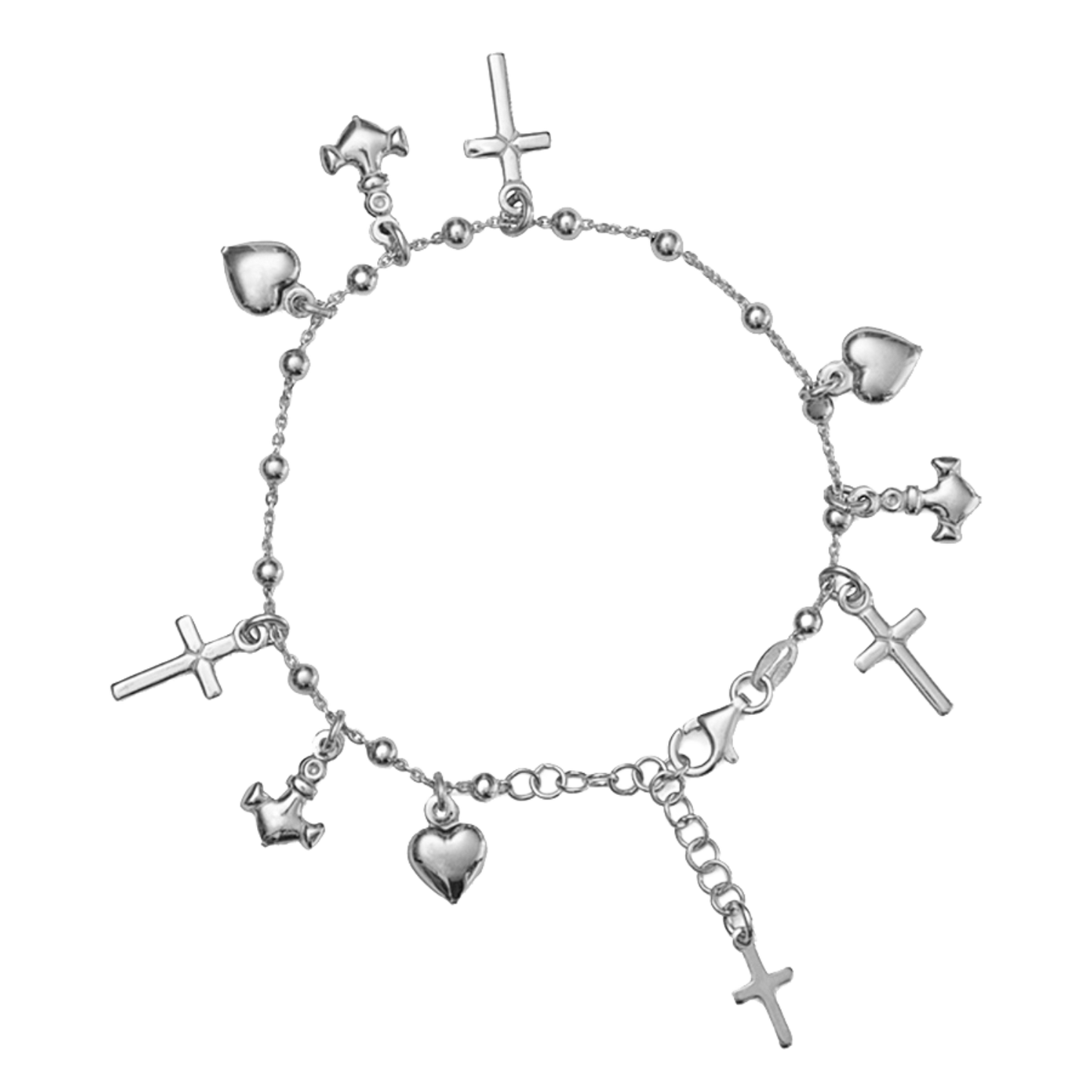FAITH HOPE EN CHARITY - ARMBAND - ZILVER