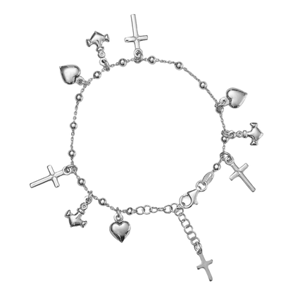 FAITH HOPE EN CHARITY - ARMBAND - ZILVER