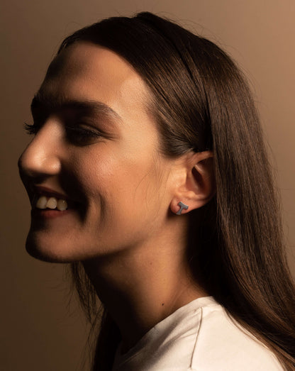 FRANCISCAN TAU KRUIS - EARRINGS - ZILVER