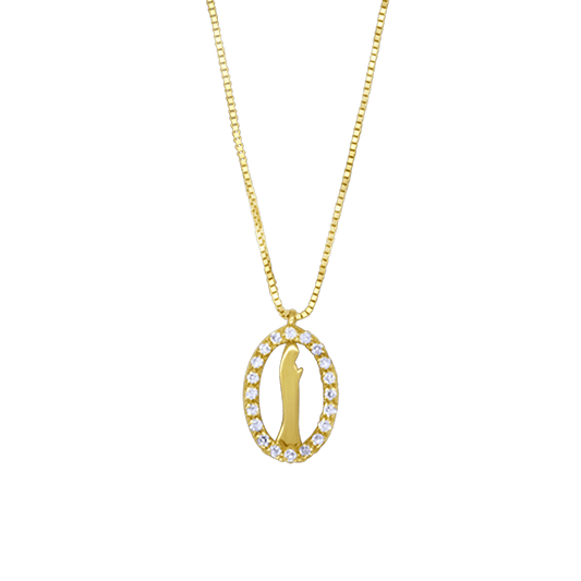 ST MARY NECKLACE - GOLD AND DIAMONDS