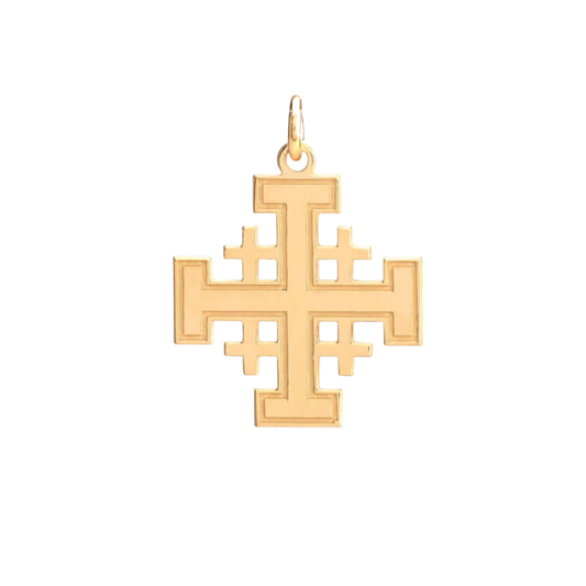 JERUSALEM KRUIS - VERMEIL ZILVER
