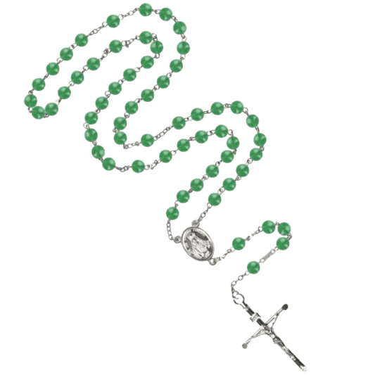 GREEN AGATE ROZENKRANS - ZILVER