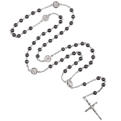 HEMATITE ROZENKRANS - ZILVER