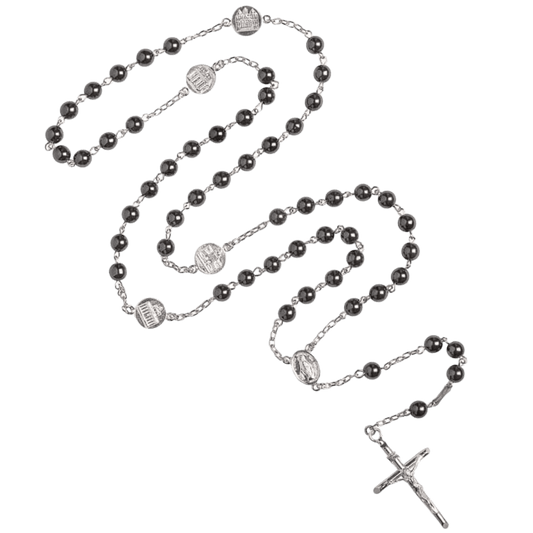 HEMATITE ROZENKRANS - ZILVER