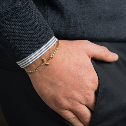 KRUISBEELD - ARMBAND - VERMEIL ZILVER