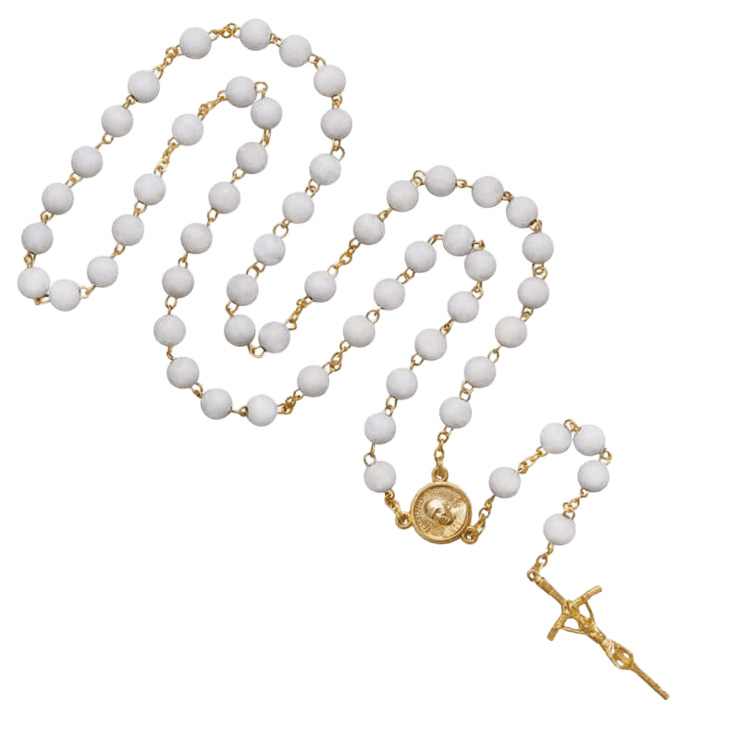 SCENTED JASMINE PETAL ROSARY - METAL