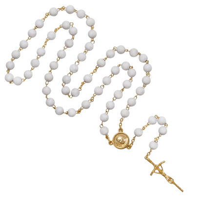 SCENTED JASMINE PETAL ROSARY - METAL