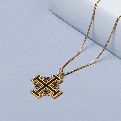 JERUSALEM KRUIS - VERMEIL ZILVER
