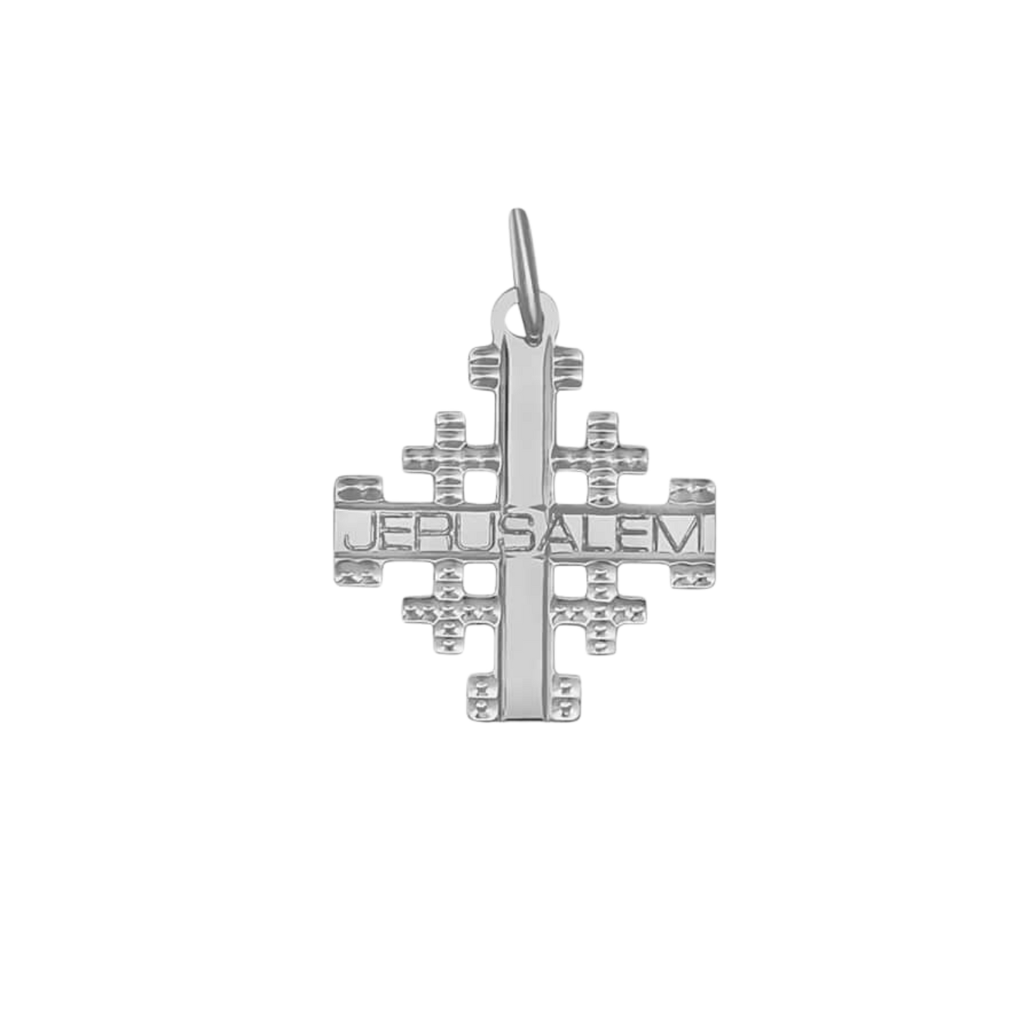 JERUSALEM KRUIS HANGER - ZILVER