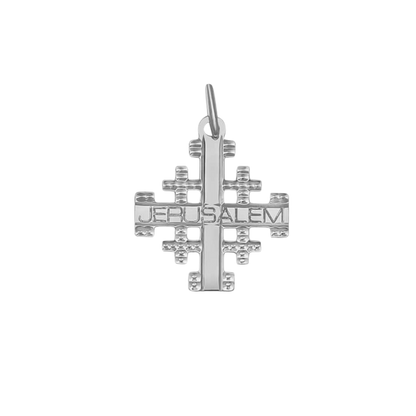 JERUSALEM KRUIS HANGER - ZILVER