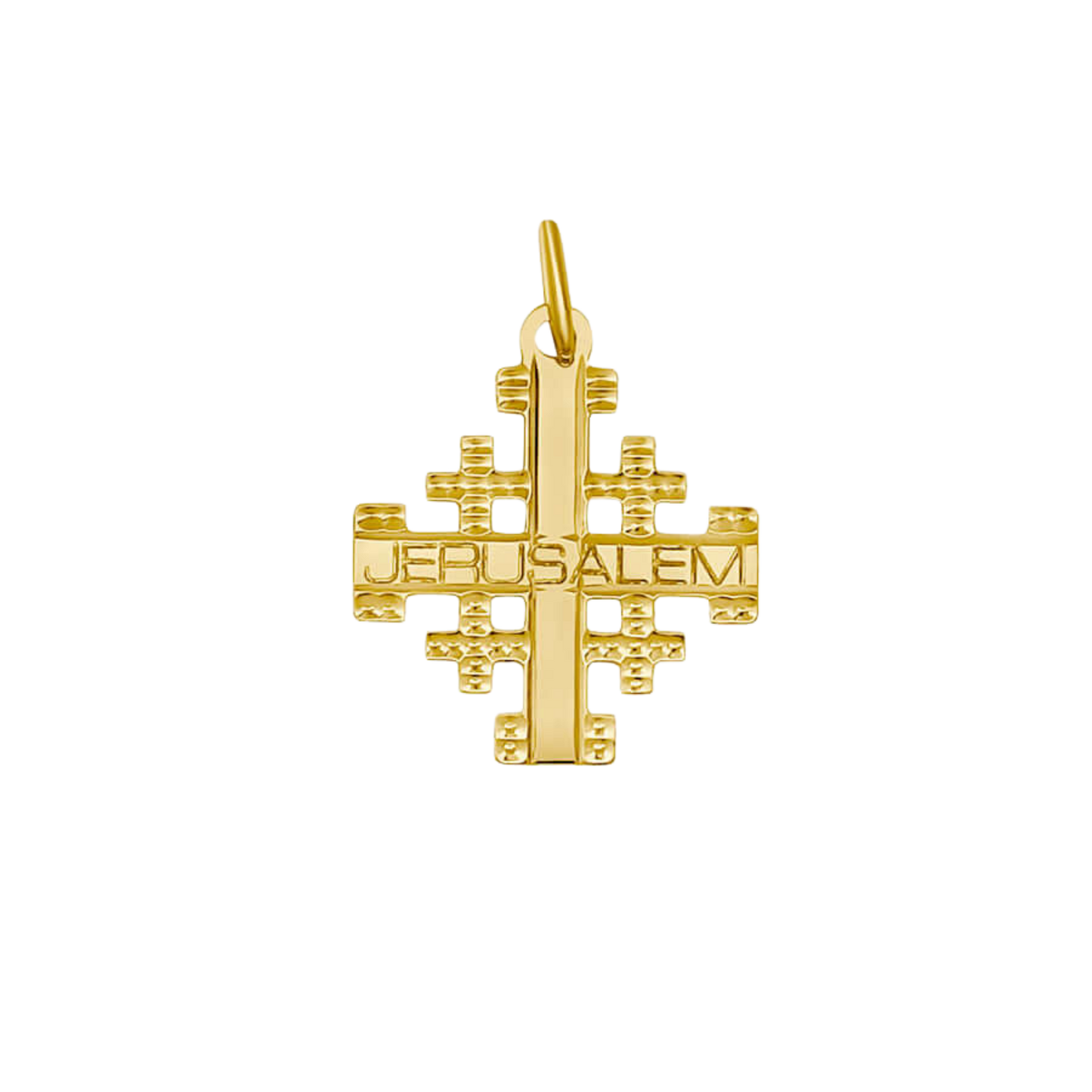 JERUSALEM KRUIS HANGER - GOUDEN ZILVER