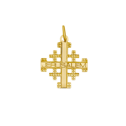 JERUSALEM KRUIS HANGER - GOUDEN ZILVER