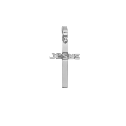 JESUS CROSS PENDANT - SILVER
