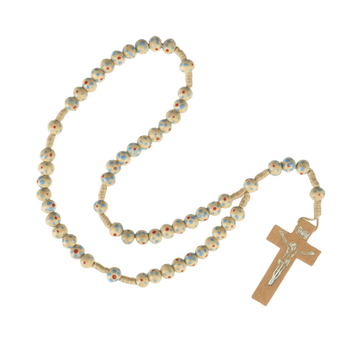 KIDS ROSARY - NATURAL WOOD