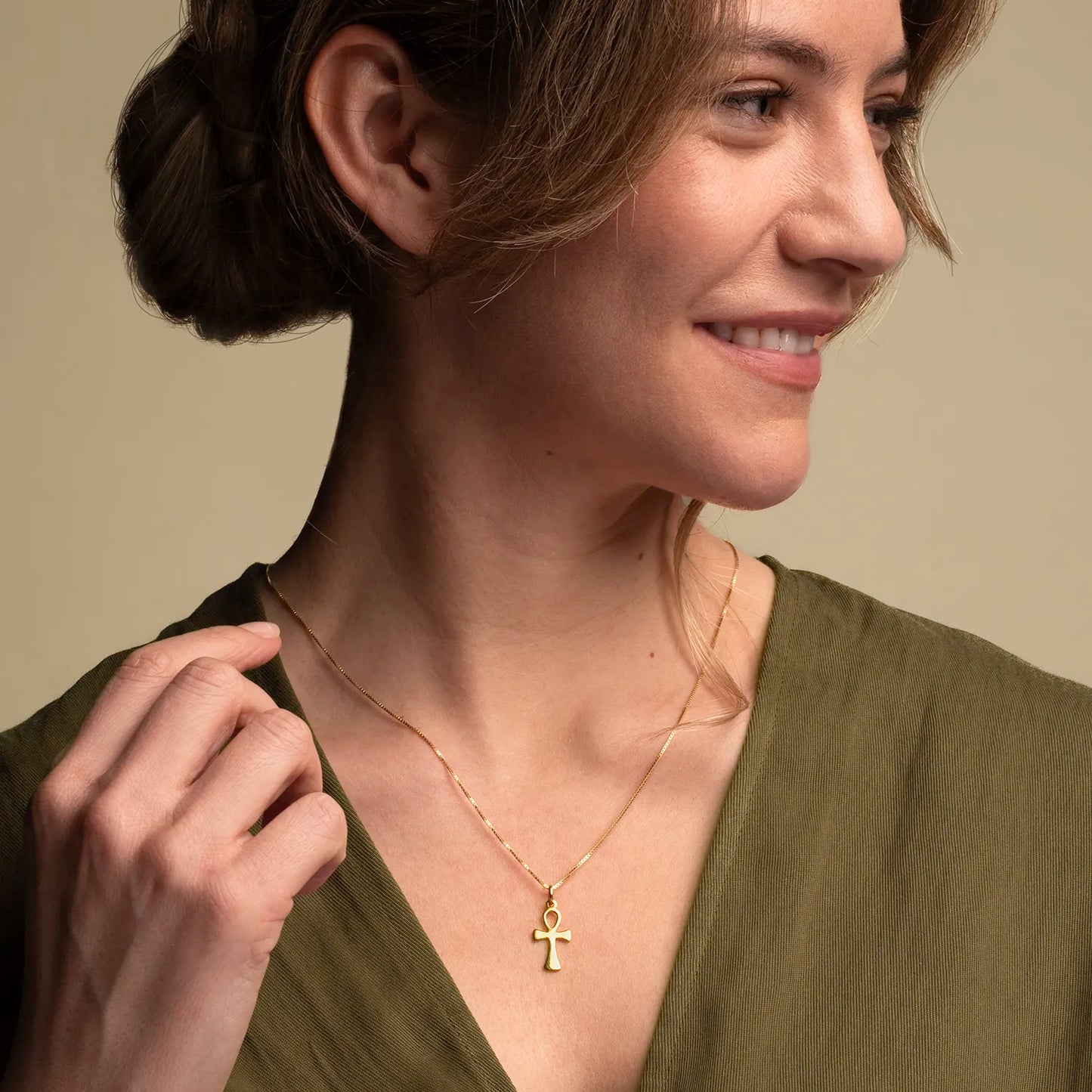 LIFE - CROSS PENDANT - GOLD