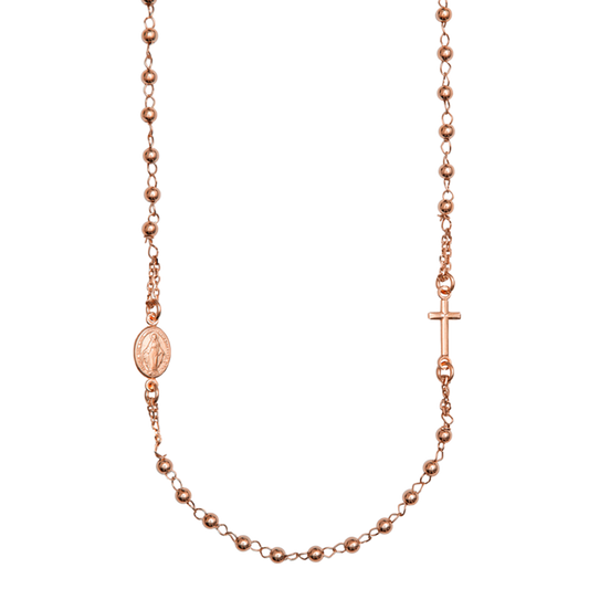 MIRACULOUS EN KRUIS - KETTING - ROSÉGOUD