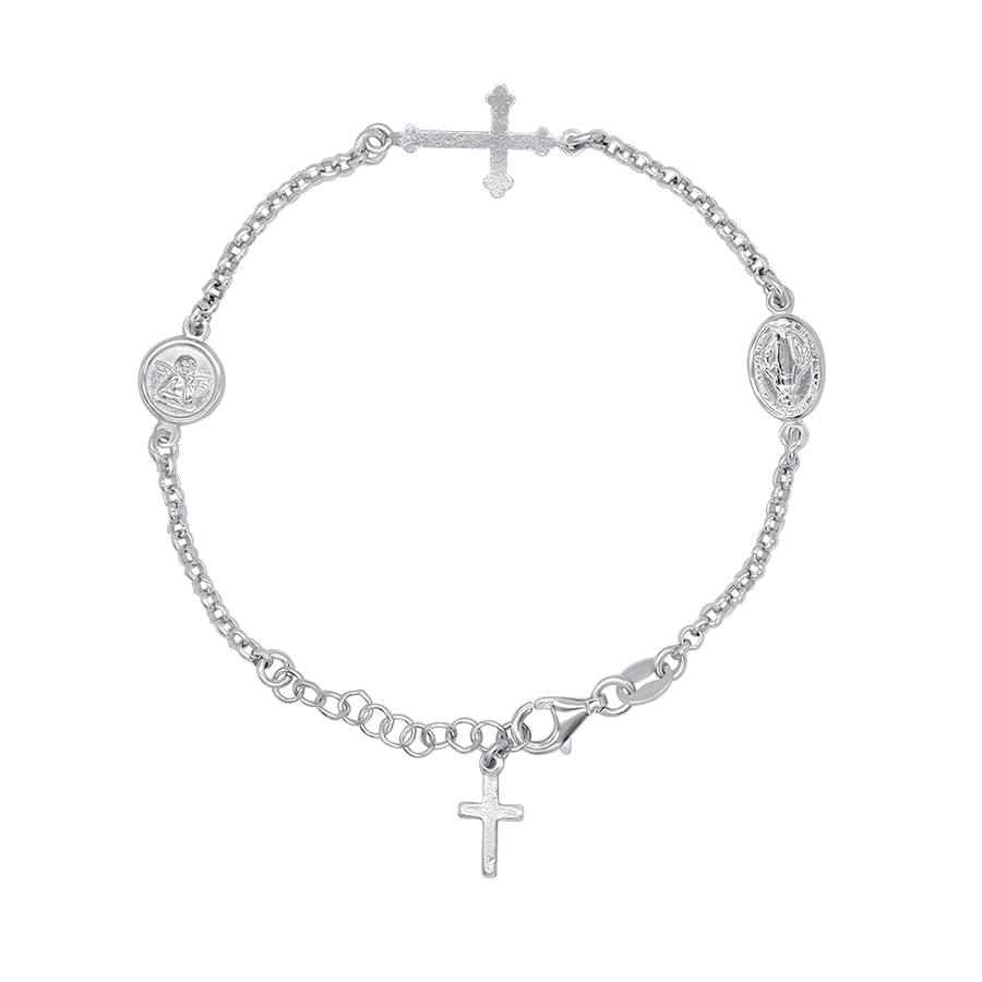 MIRACULOUS MEDAILLE EN ANGEL - ARMBAND - ZILVER