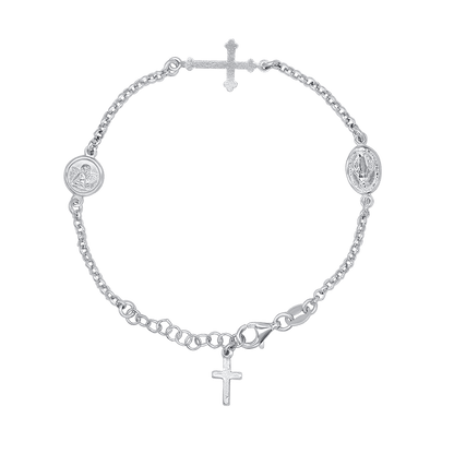 MIRACULOUS MEDAILLE EN ANGEL - ARMBAND - ZILVER
