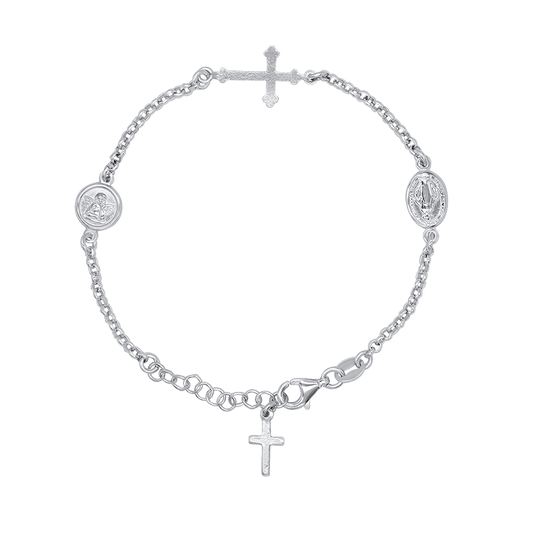 MIRACULOUS MEDAILLE EN ANGEL - ARMBAND - ZILVER
