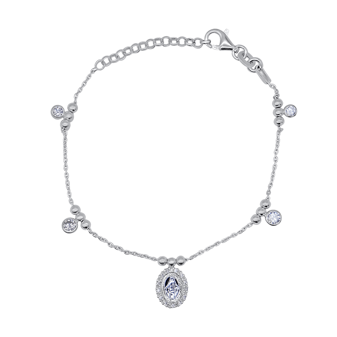 MIRACULOUS MEDAILLE - CHRISTIAN ARMBAND - ZILVER