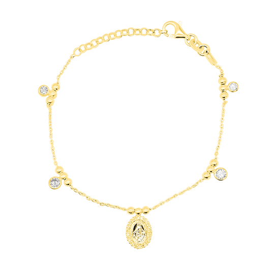 MIRACULOUS MEDAILLE - CHRISTIAN ARMBAND - GOUDEN ZILVER