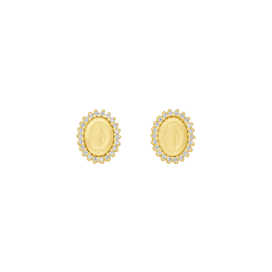MIRACULOUS MEDAILLE - EARRINGS - GOUDEN ZILVER