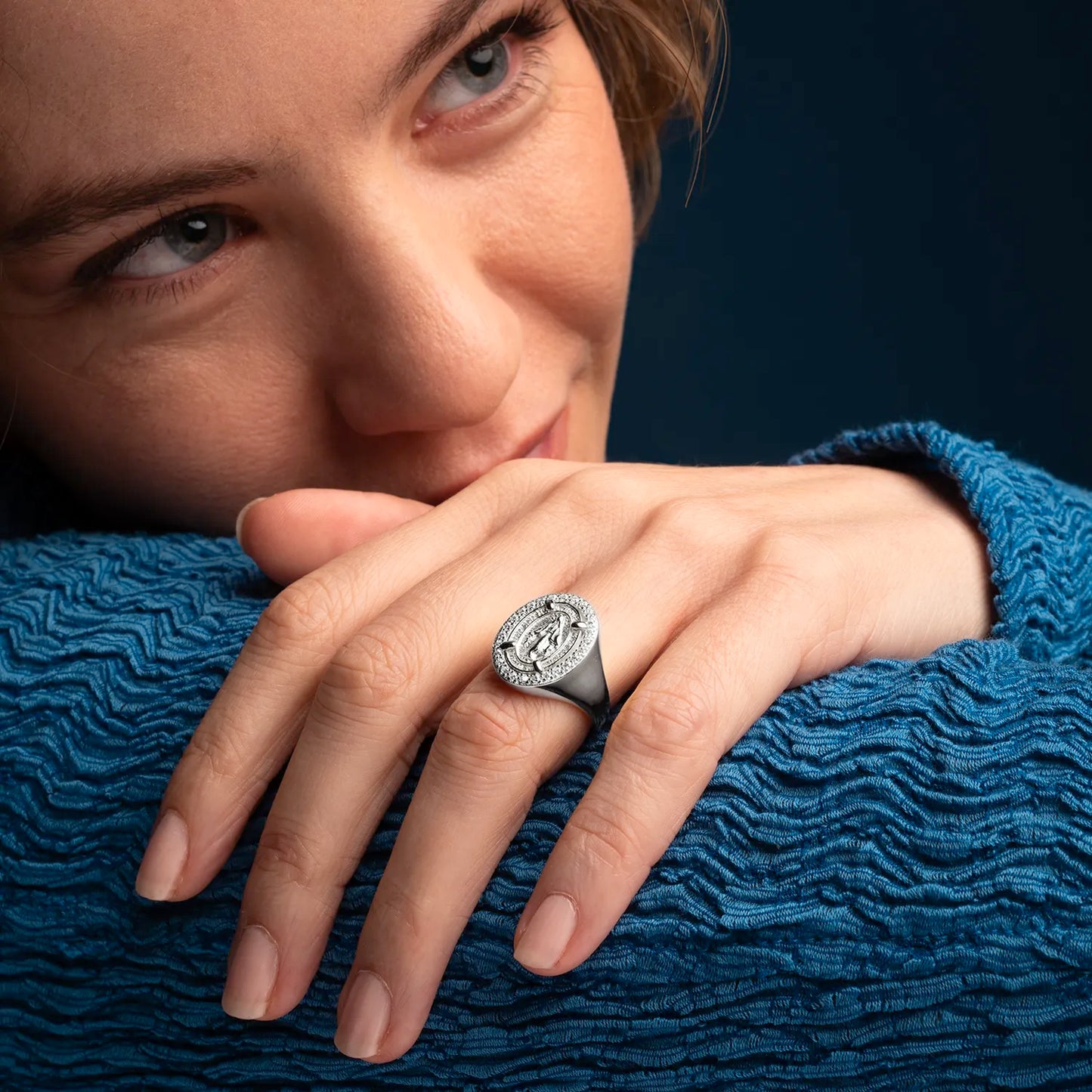 MIRACULOUS MEDAL - RING - SILVER