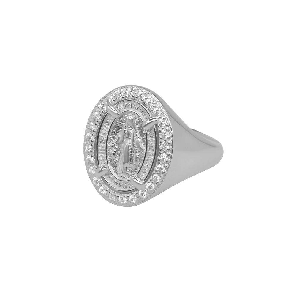 MIRACULOUS MEDAL - RING - SILVER