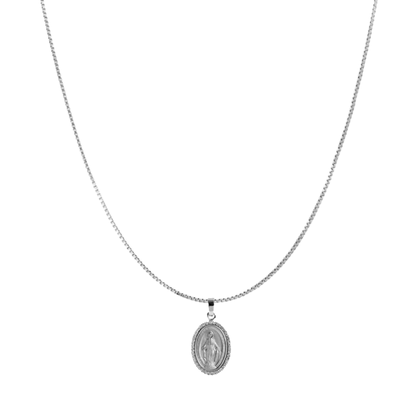 MIRACULOUS AND CHAIN - DIAMONDS - WHITE GOLD